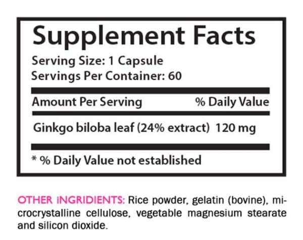 Envase de SWAN LIFE ESSENTIALS Ginkgo Biloba