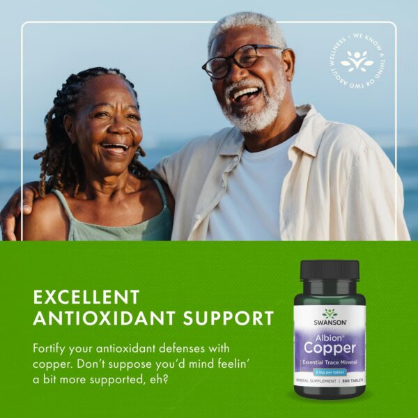 Caja Swanson cobre quelado en estante