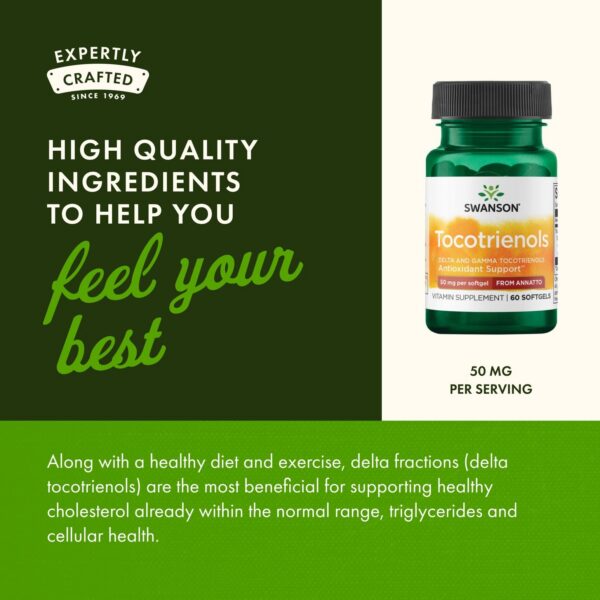 Swanson Deltagold Tocotrienols envase con tapa