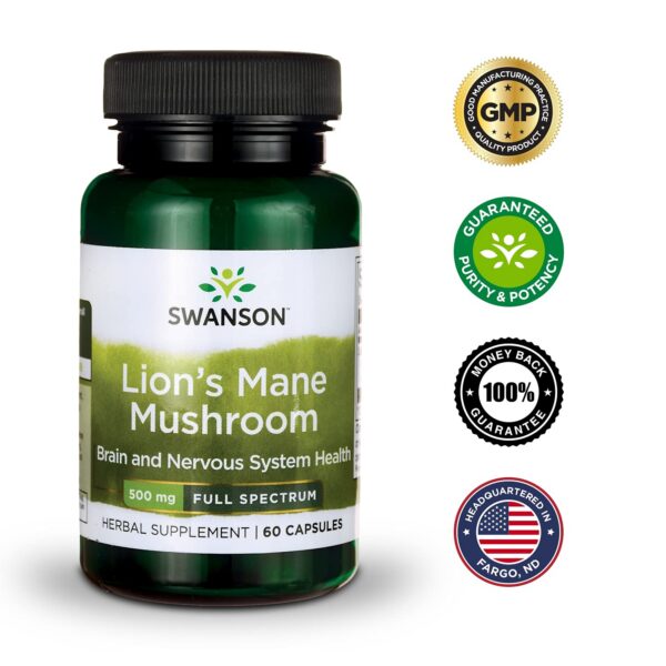 Swanson suplemento natural Melena de León alta potencia