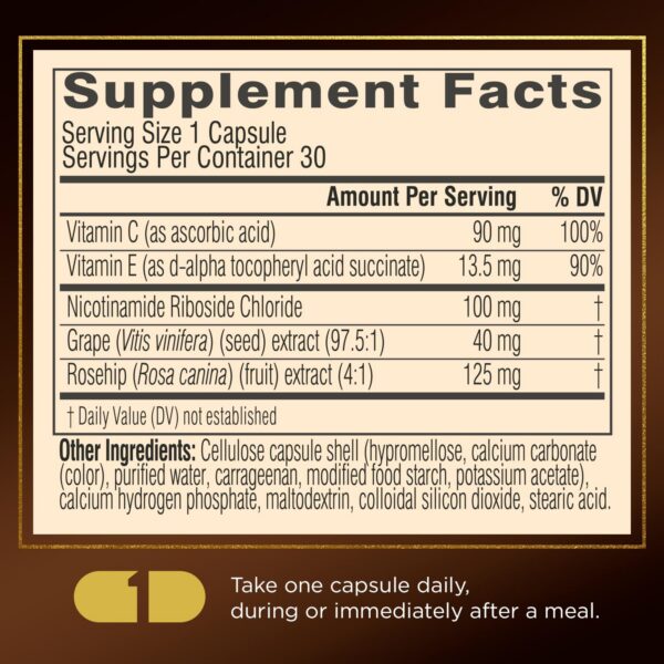 Swisse Plus NAD+ Beauty Restore protección antioxidante y antiedad