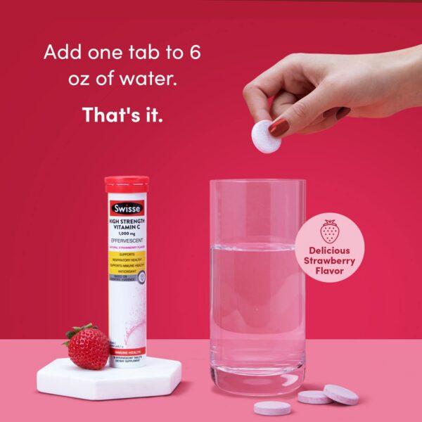 Version 1.0.0 Suplemento vitamina C Swisse presentación efervescente natural