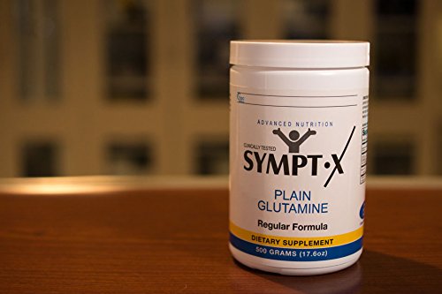 Etiqueta trasera de Sympt-X L-Glutamina