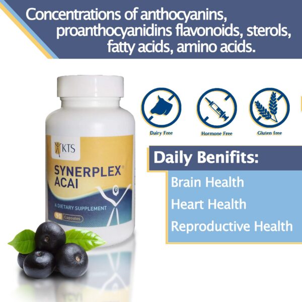 Synerplex Acai cápsulas etiqueta externa