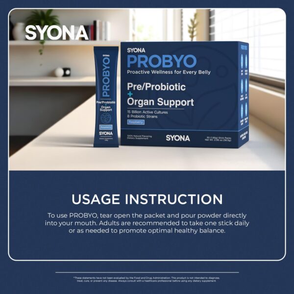 Version 1.0.0 SYONA PROBYO suplemento con extractos botánicos 30 sobres
