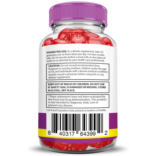 Tabla de ingredientes Fast Active Keto ACV Gummies