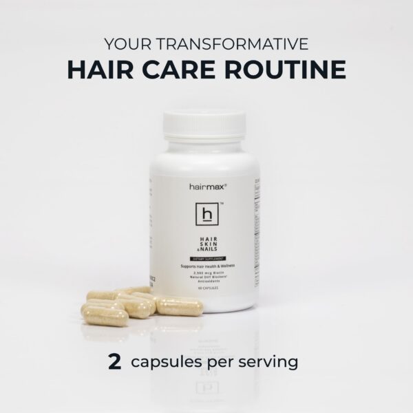 Tabla nutricional Hairmax suplemento cabello piel uñas