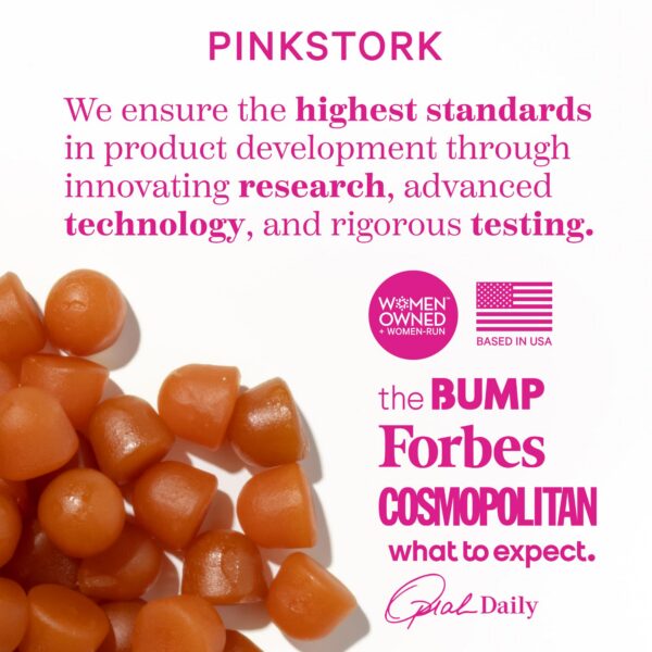 Tabla nutricional Pink Stork gomitas fertilidad