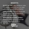 Forma de las tabletas Utzy Naturals Micro Melatonina 250mcg