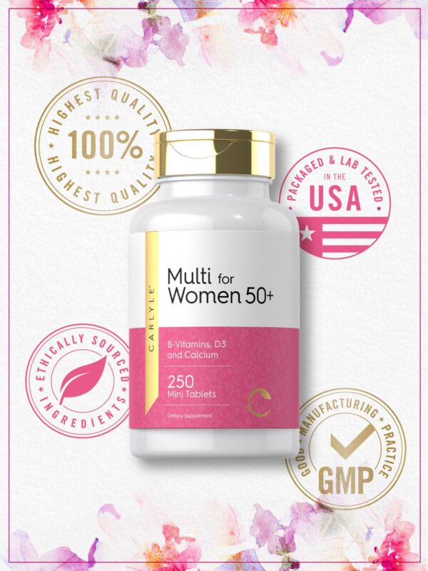 Tablet multivitaminas Carlyle con vitaminas B12, D3 y calcio
