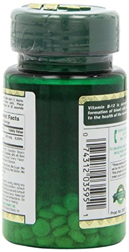 Version 1.0.0 Tableta rápida de vitamina B12 sabor cereza Nature's Bounty