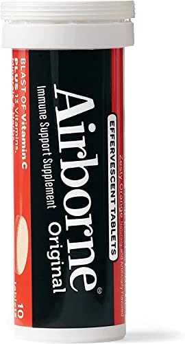 Tabletas Airborne antioxidantes vitaminas A C y E zinc selenio manganeso