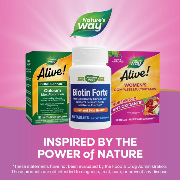 Tabletas Biotina Forte Nature's Way paquete