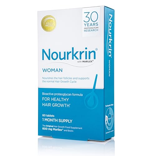 Tabletas blancas de Nourkrin Mujer para cabello