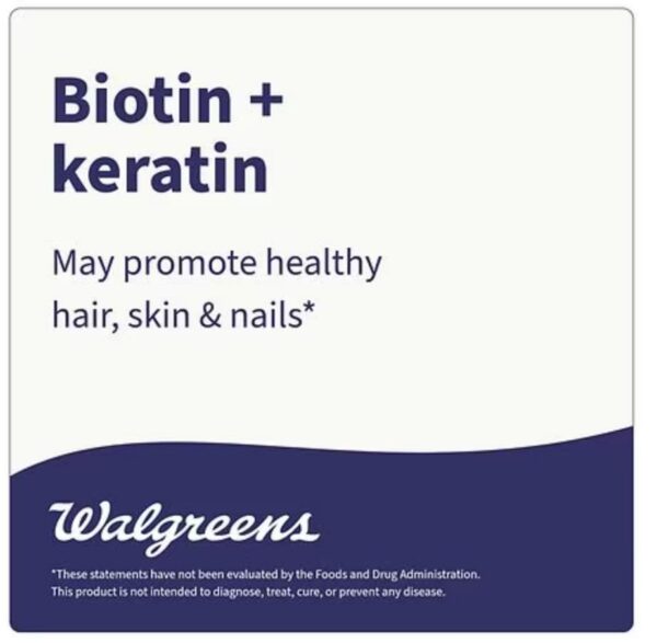 Tabletas para cabello más fuerte con queratina y biotina