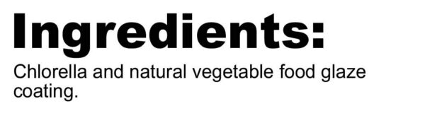 Version 1.0.0 Tabletas de chlorella NutriBiotic lado lateral