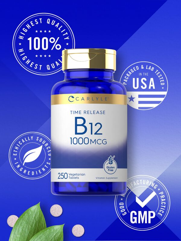 Version 1.0.0 Tabletas Cianocobalamina vitaminas B12 Carlyle