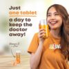 Tabletas efervescentes vitamina c zinc apoyo inmunológico fácil de tomar