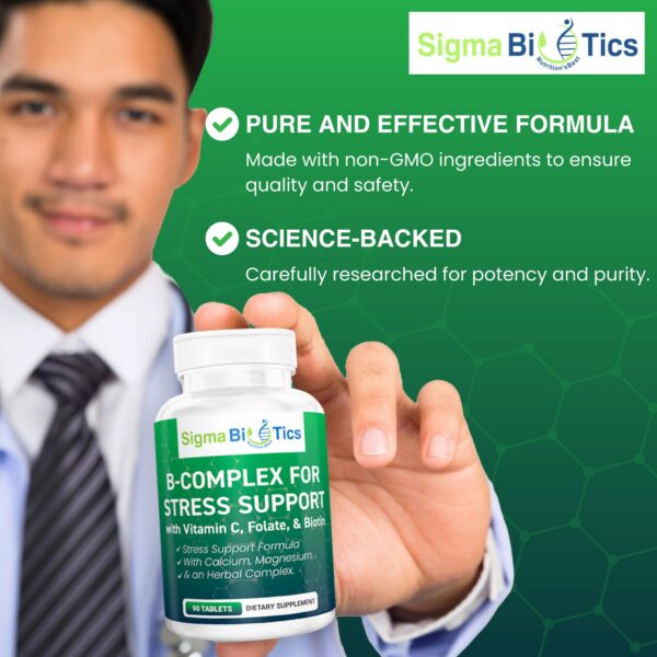 Version 1.0.0 Tabletas para estrés SigmaBiotics complejo de vitaminas B