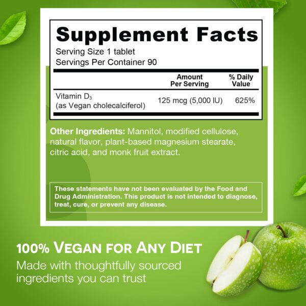 Tabletas EZ Melts vitamina d3 paquete completo