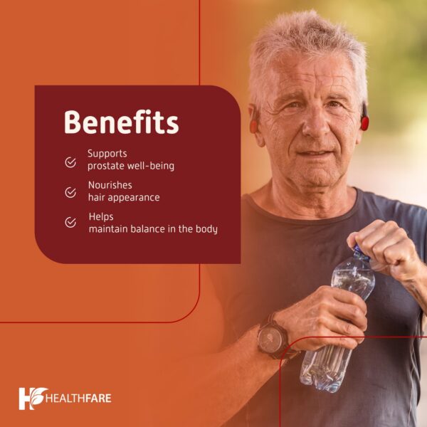 Tabletas en frasco cerrado de serenoa repens Healthfare