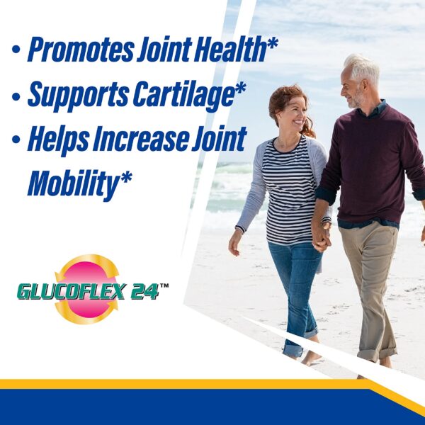 Version 1.0.0 Tabletas blancas y púrpuras Glucoflex soporte articular