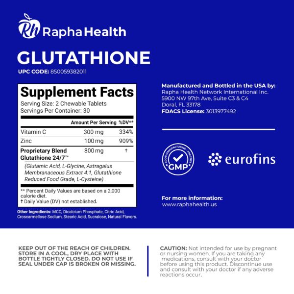Version 1.0.0 Tabletas de glutatión de alta eficacia para antioxidante y detox