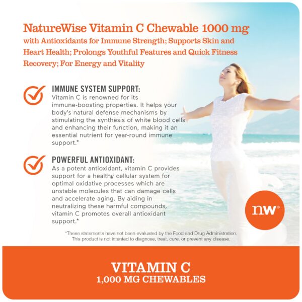 Version 1.0.0 Tabletas masticables NatureWise vitamina c naranja