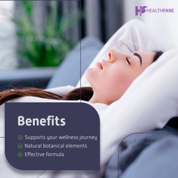 Healthfare melatonina suplemento vegetal presentación botella