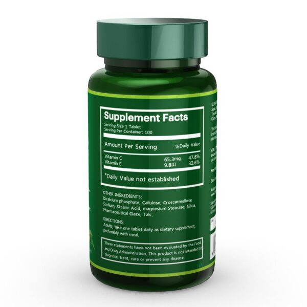 Tabletas Na'trition vitaminas c y e para energía y protección celular