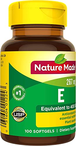 Tabletas Nature Made Vitamina E para adultos