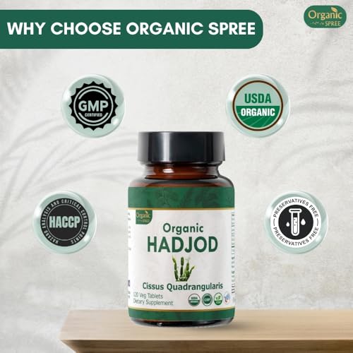 Tabletas Organic Spree Hadjod Cissus paquete abierto