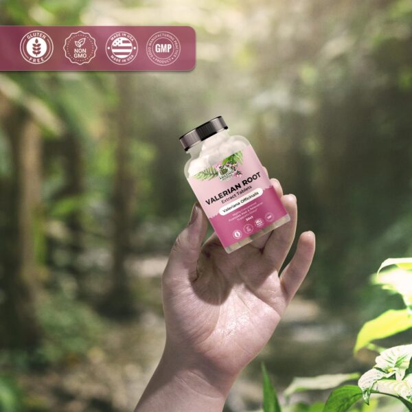 Tabletas raíz valeriana Amazing Botanicals para uso diario y bienestar