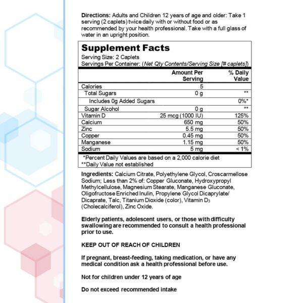 Tabletades recubiertas Citracal Maximum Plus detalle