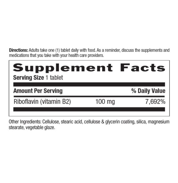 Tabletas de riboflavina Country Life