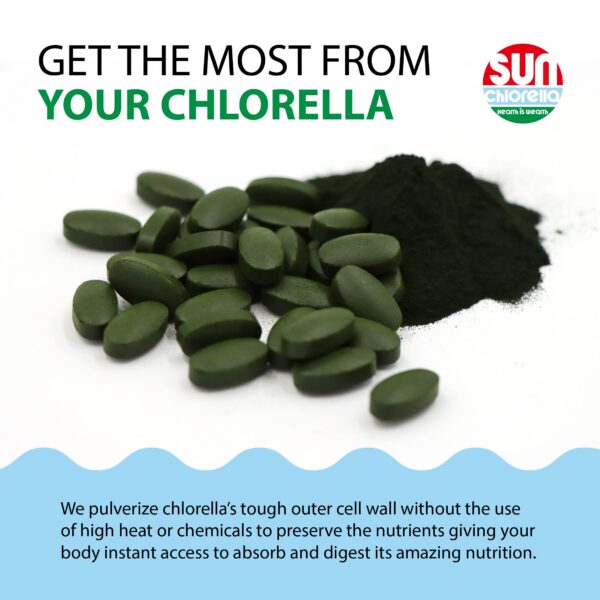 Version 1.0.0 Tabletas Sun Chlorella para sistema inmunológico y energía