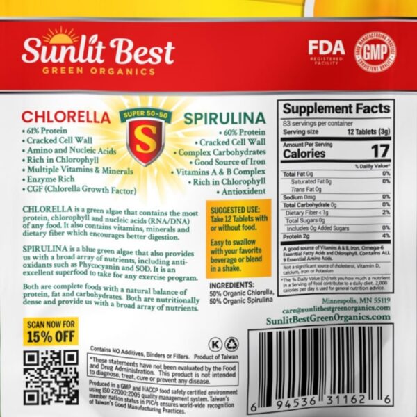 Tabletas Sunlit para apoyo sistema inmunológico natural