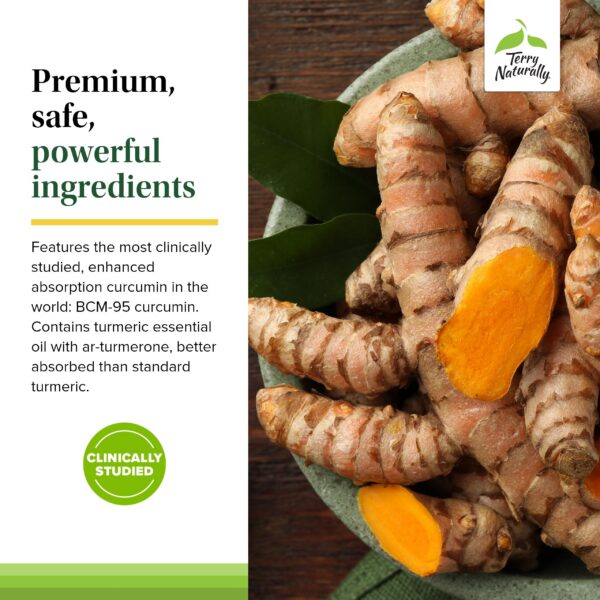 Curamin suplemento vegano Terry Naturally para dolor seguro