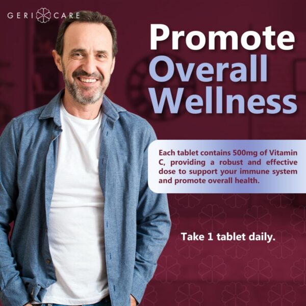 caja gericare vitamina c suplemento antioxidante 500 mg