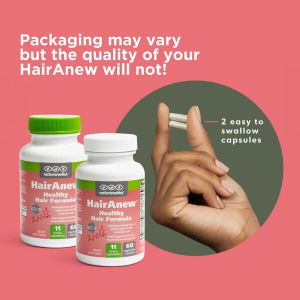 Tabletas de vitaminas para cabello grueso HairAnew