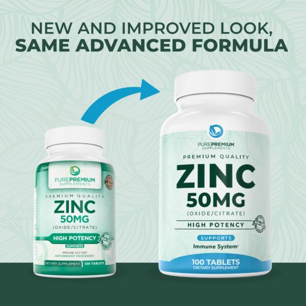 Tabletas zinc 50 mg listas para usar