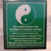 Detalle lateral de la caja Tai Chi Green Tea
