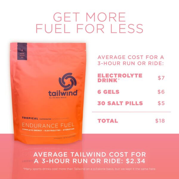 Tailwind Endurance Fuel servido en vaso