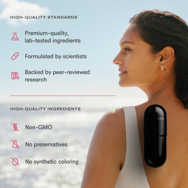 Etiqueta posterior del envase NAD+