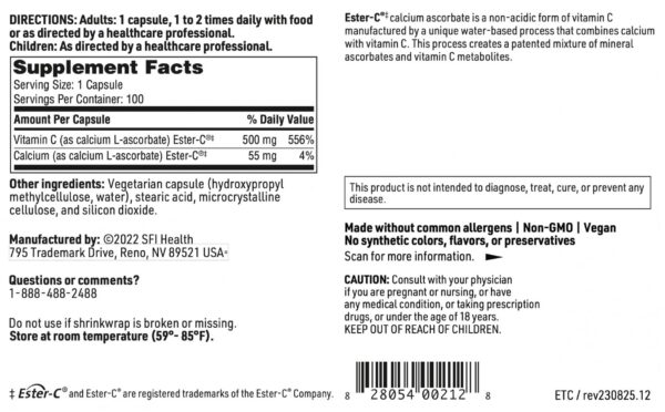 Tapa y etiqueta del producto