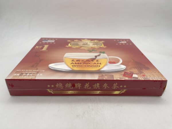Taza con té de ginseng americano Wisconsin President Brand