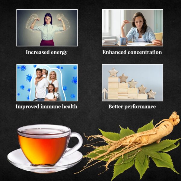 Version 1.0.0 Taza con té de ginseng Baumann listo para beber