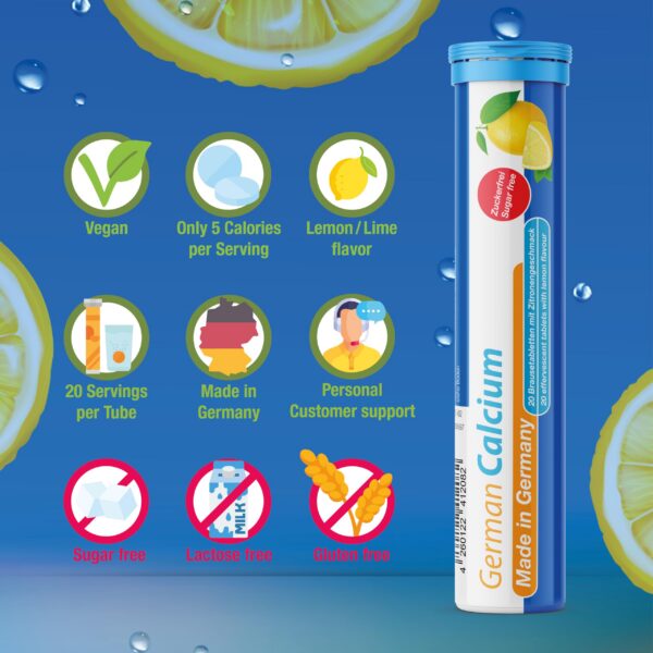 Version 1.0.0 Frasco de calcio con tabletas