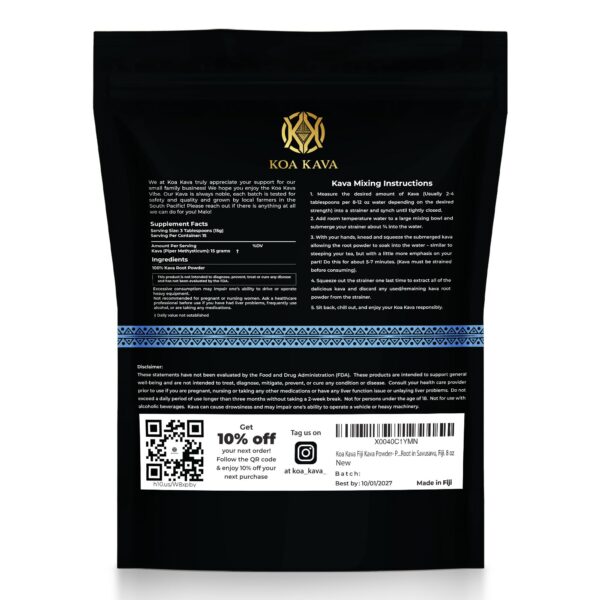Version 1.0.0 Té en polvo kava Fiji premium caja