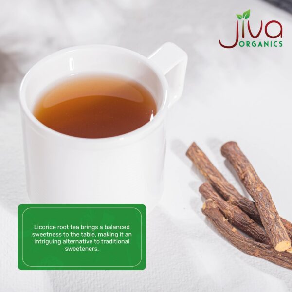 Té raíz regaliz orgánico Jiva Organics bolsa Kraft 1 libra
